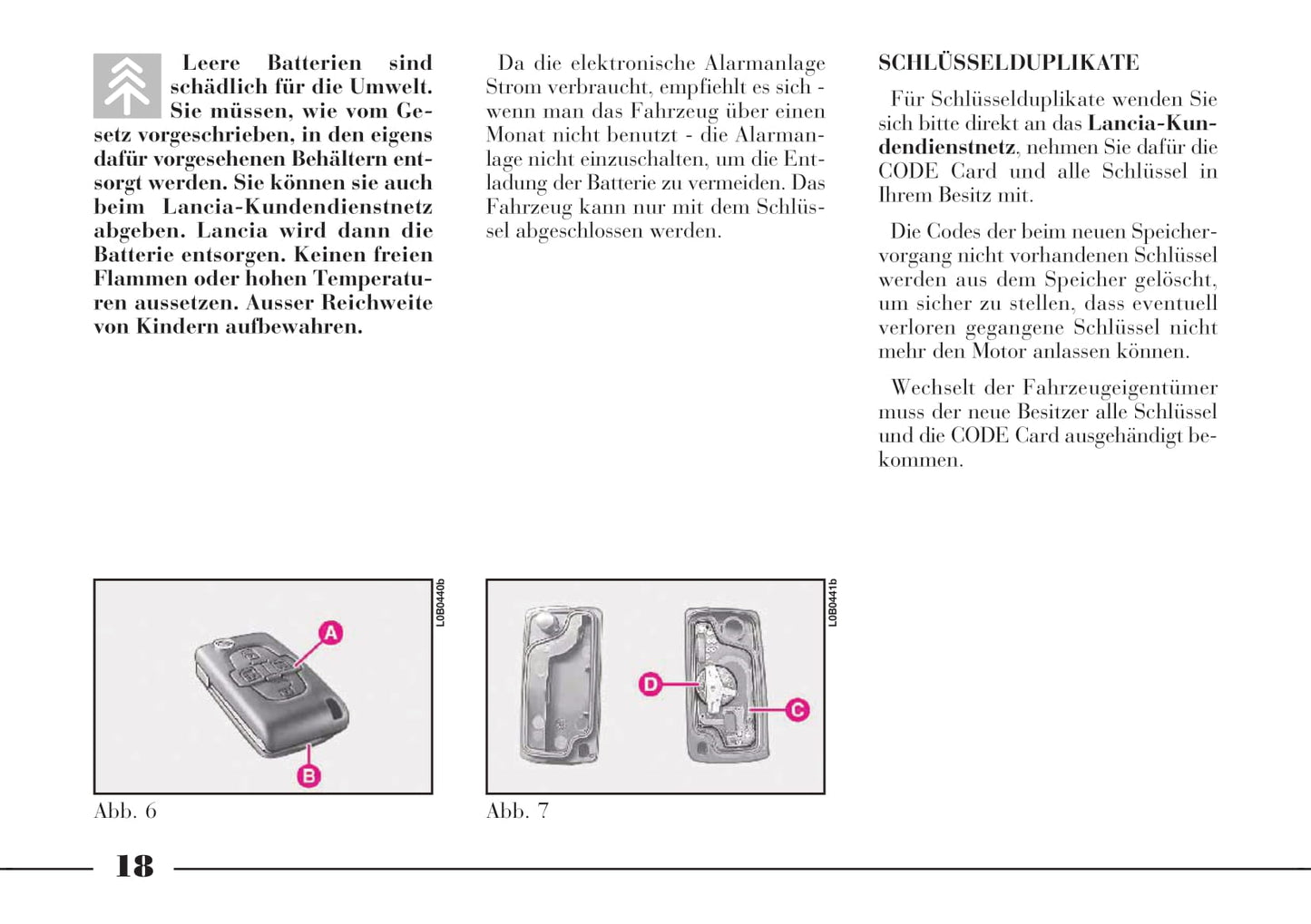 2002-2008 Lanica Phedra Owner's Manual | German