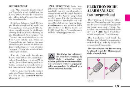 2002-2008 Lanica Phedra Owner's Manual | German