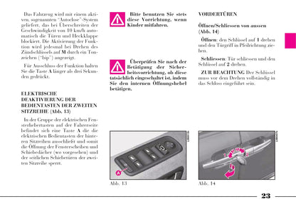 2002-2008 Lanica Phedra Owner's Manual | German