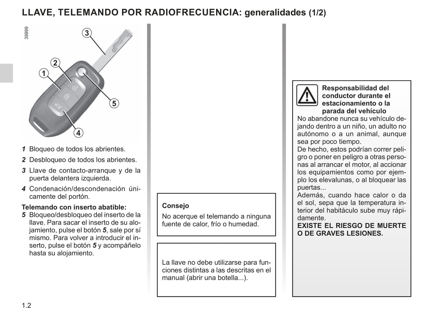 2019-2020 Renault Kadjar Owner's Manual | Spanish