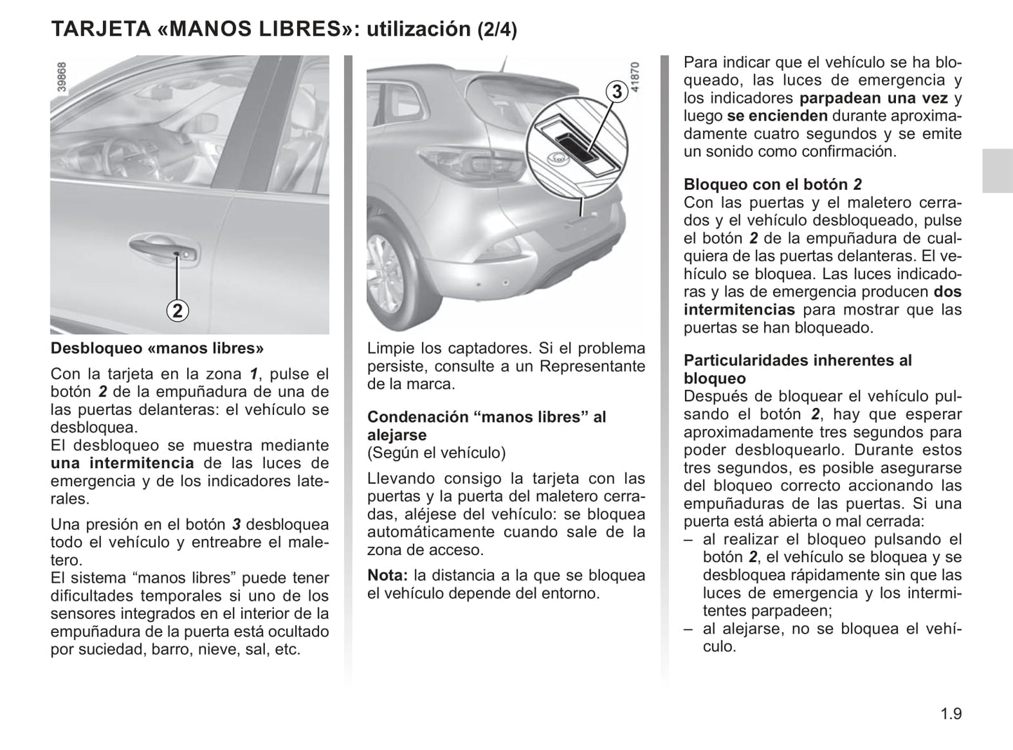 2019-2020 Renault Kadjar Owner's Manual | Spanish