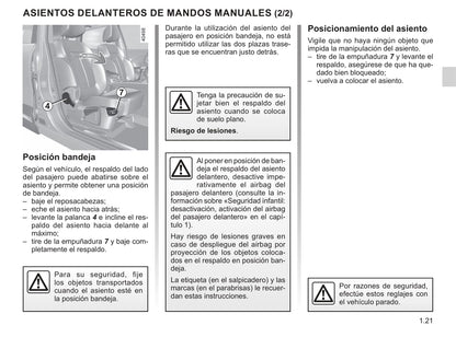 2019-2020 Renault Kadjar Owner's Manual | Spanish