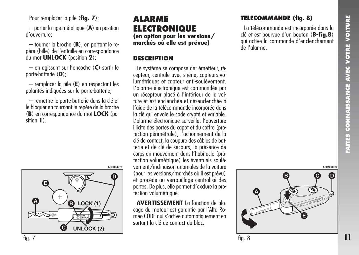 2003-2007 Alfa Romeo 156 Crosswagon Bedienungsanleitung | Französisch