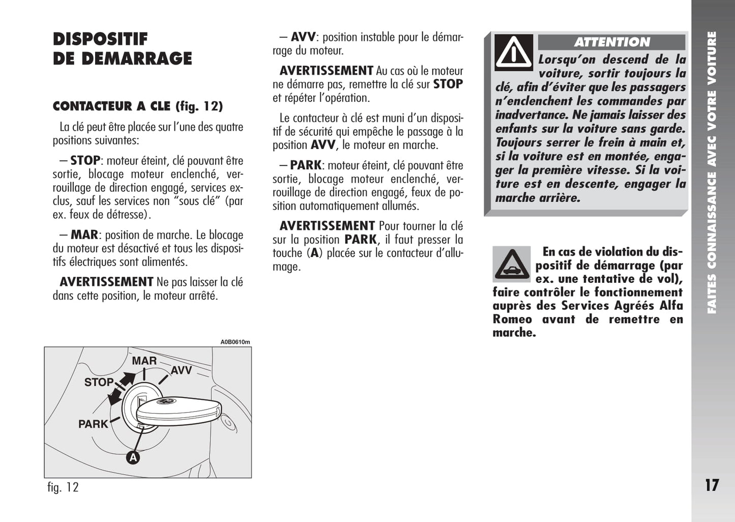 2003-2007 Alfa Romeo 156 Crosswagon Manuel du propriétaire | Français