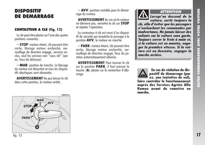 2003-2007 Alfa Romeo 156 Crosswagon Manuel du propriétaire | Français