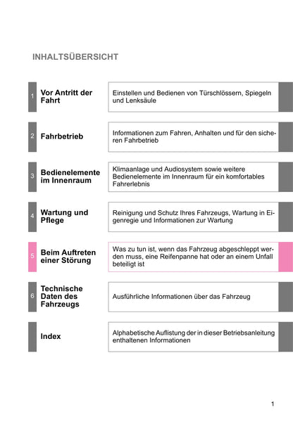 2016-2017 Toyota Verso Owner's Manual | German