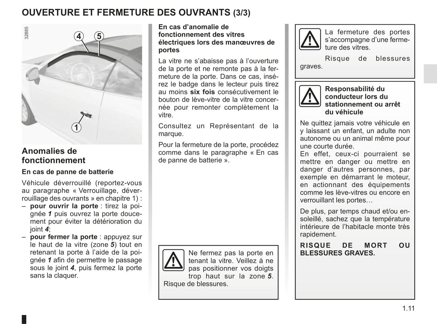 2015-2016 Renault Mégane Coupé Cabriolet/Mégane CC Owner's Manual | French