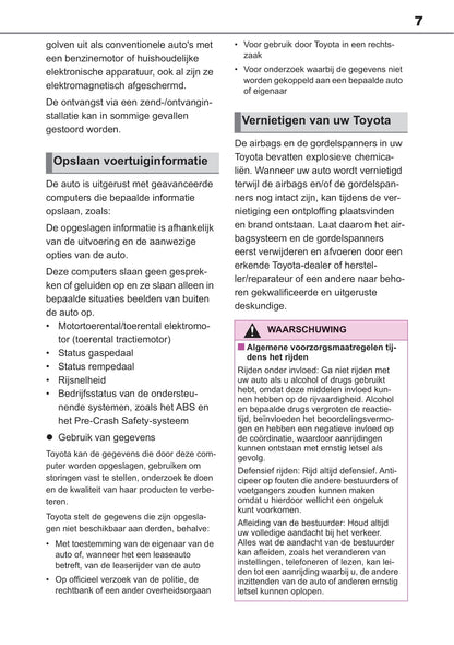 2018-2019 Toyota RAV4 Hybrid Owner's Manual | Dutch