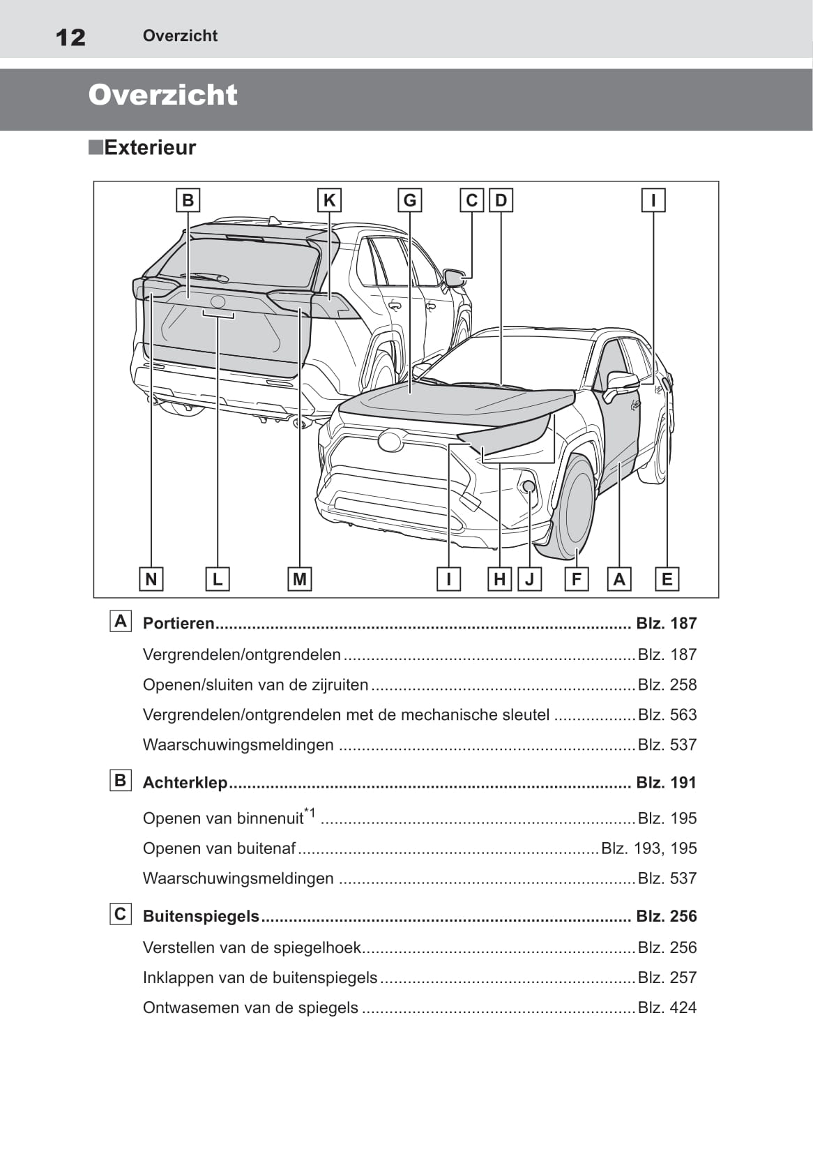 2018-2019 Toyota RAV4 Hybrid Owner's Manual | Dutch