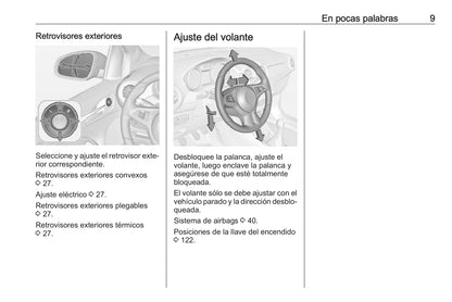 2019 Opel Adam Bedienungsanleitung | Spanisch