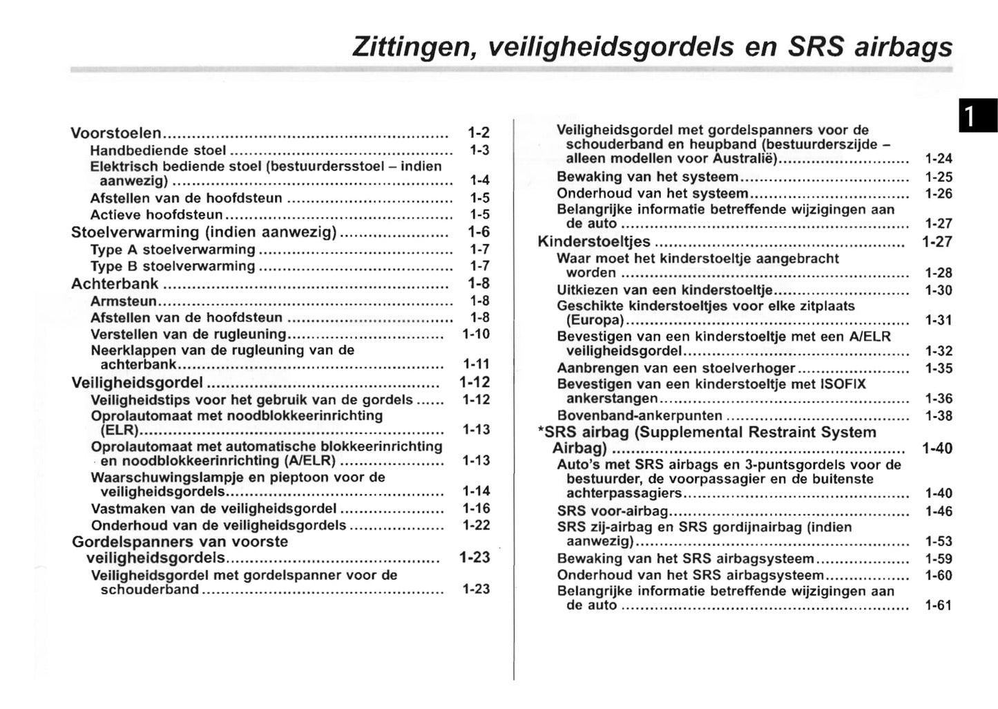 2009-2010 Subaru Forester Gebruikershandleiding | Nederlands