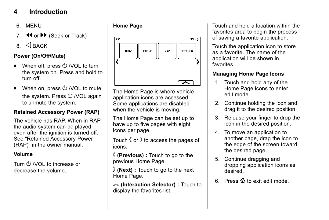 Chevrolet Corvette Infotainment System Owner's Manual 2016