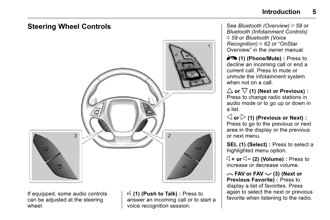 Chevrolet Corvette Infotainment System Owner's Manual 2016