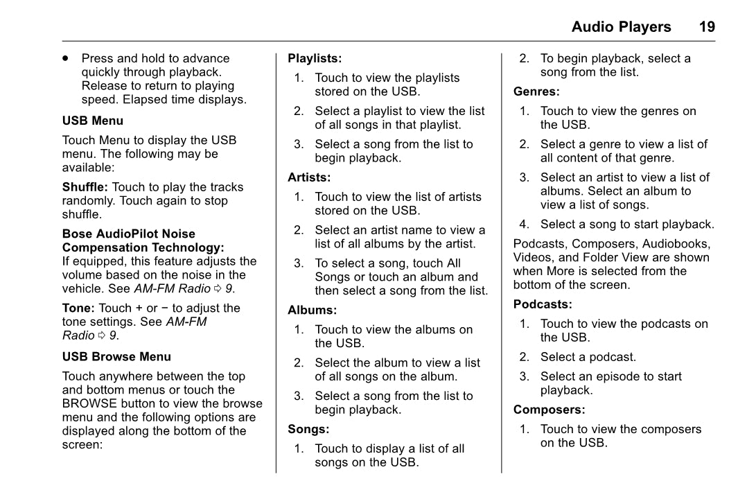 Chevrolet Corvette Infotainment System Owner's Manual 2016