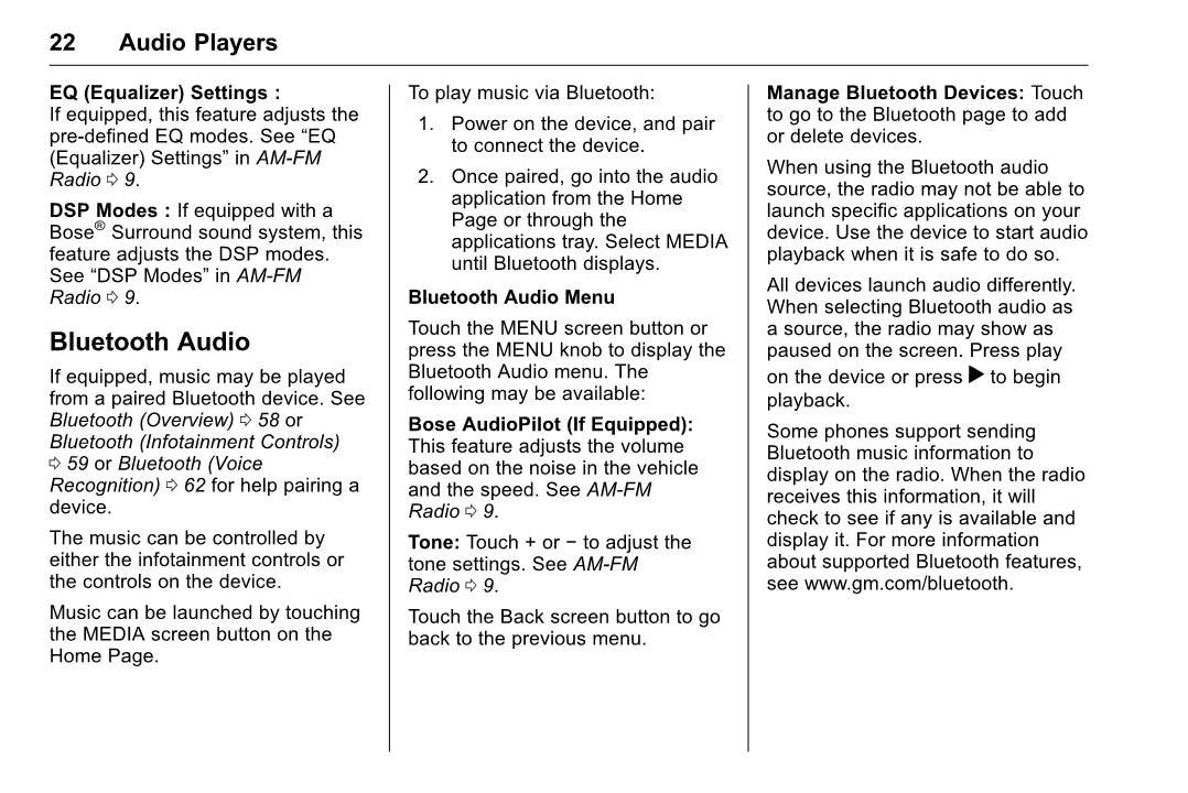 Chevrolet Corvette Infotainment System Owner's Manual 2016