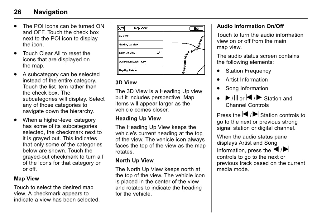 Chevrolet Corvette Infotainment System Owner's Manual 2016