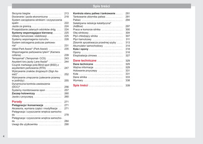 2015-2016 Seat Alhambra Owner's Manual | Polish