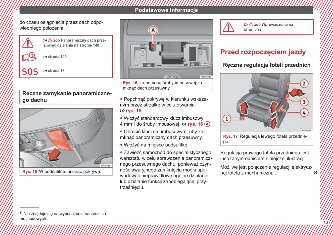 2015-2016 Seat Alhambra Owner's Manual | Polish