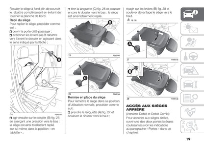 2018-2019 Fiat Doblò Bedienungsanleitung | Französisch