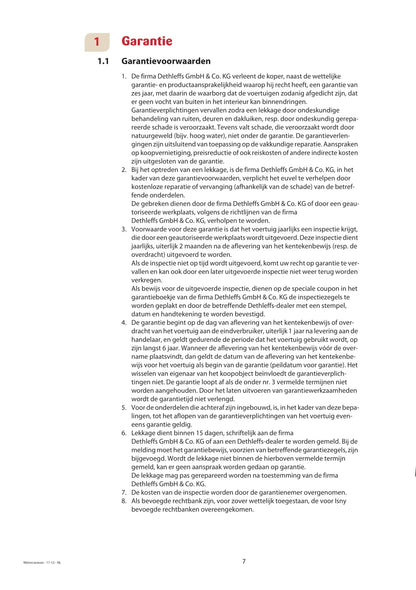 2013 Dethleffs Advantage Owner's Manual | Dutch