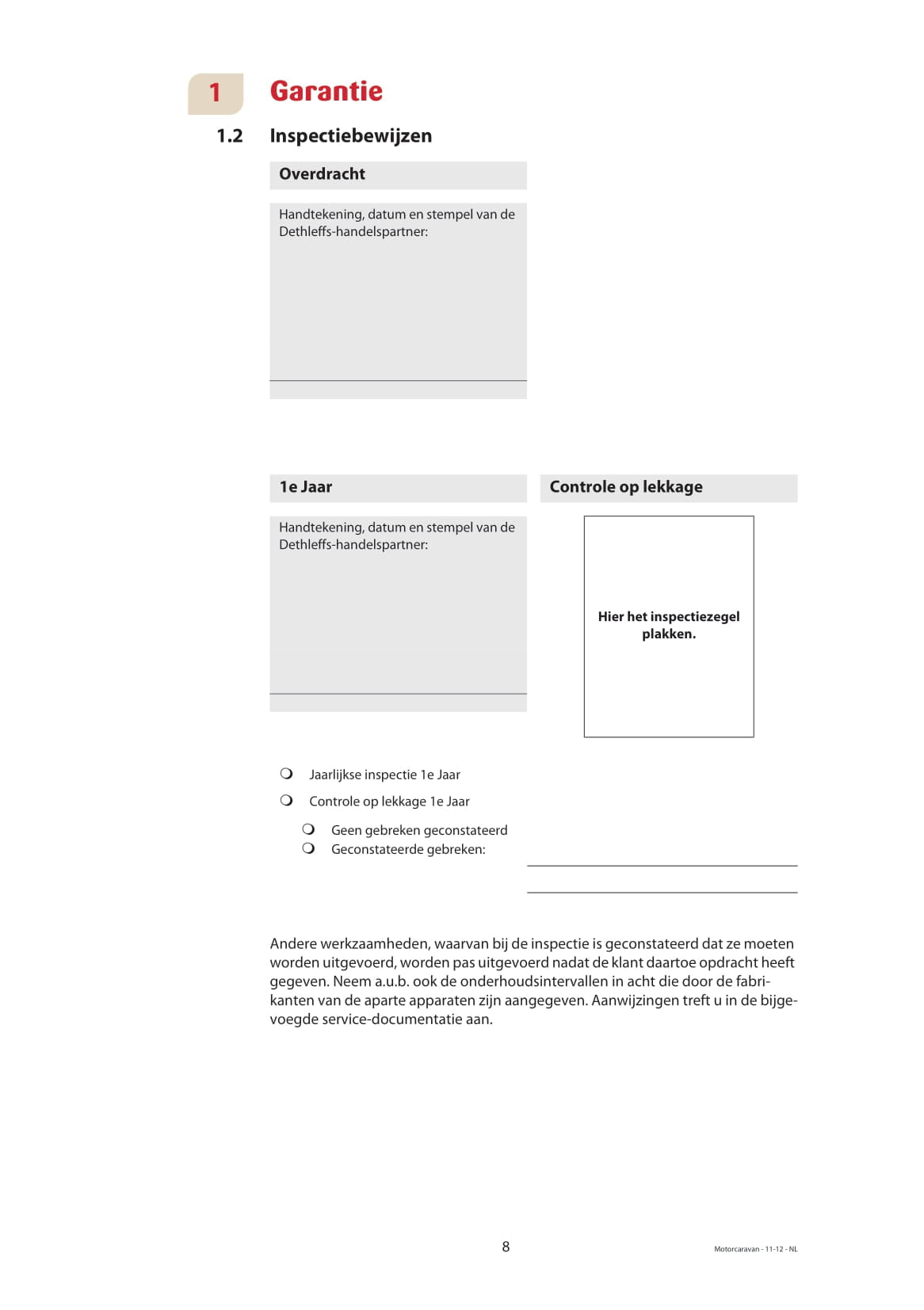 2013 Dethleffs Advantage Owner's Manual | Dutch