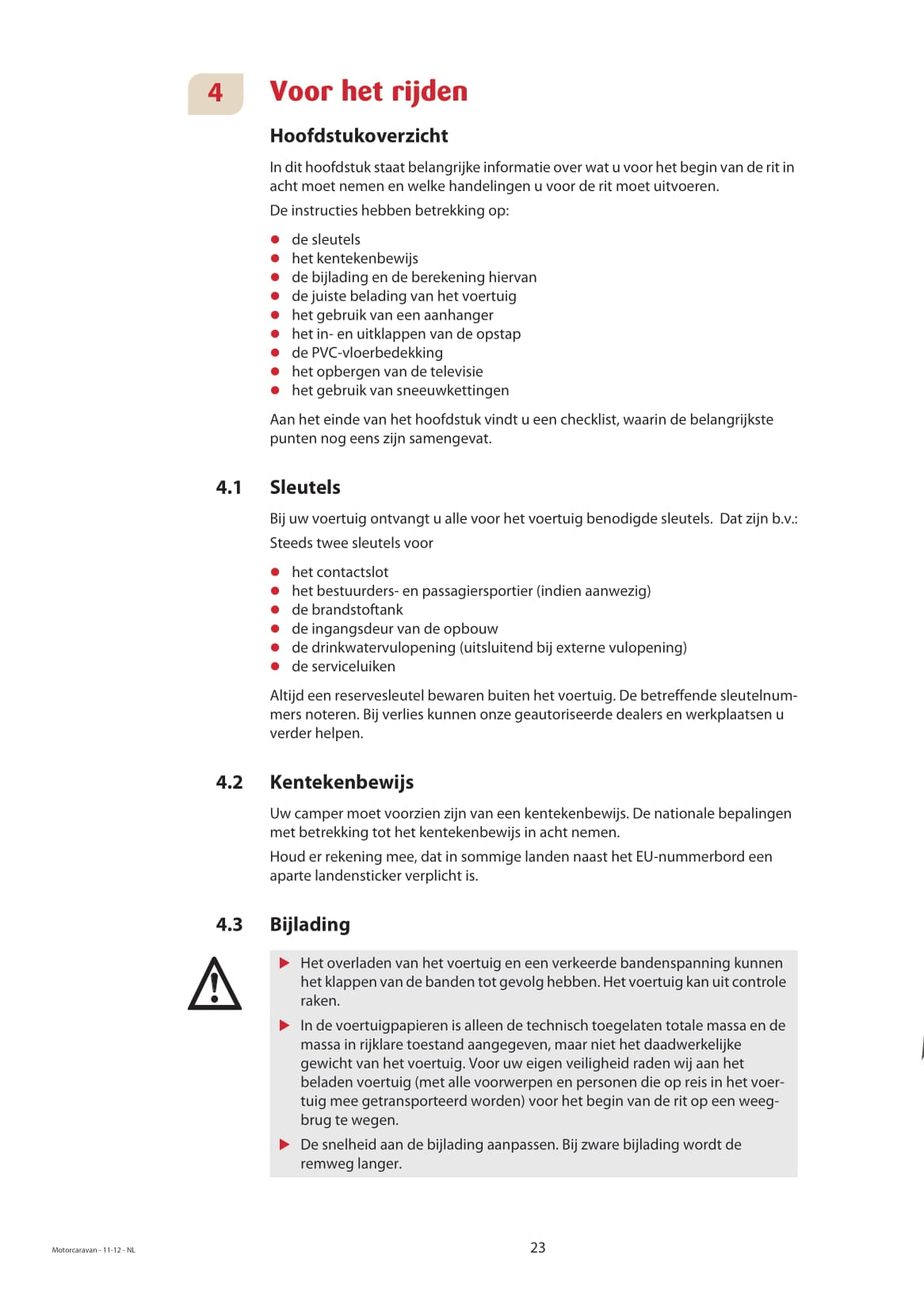 2013 Dethleffs Advantage Owner's Manual | Dutch