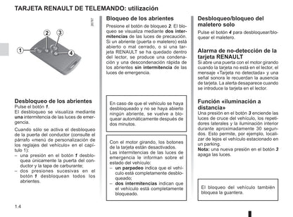 2015-2016 Renault Mégane Coupé Cabriolet/Mégane CC Owner's Manual | Spanish