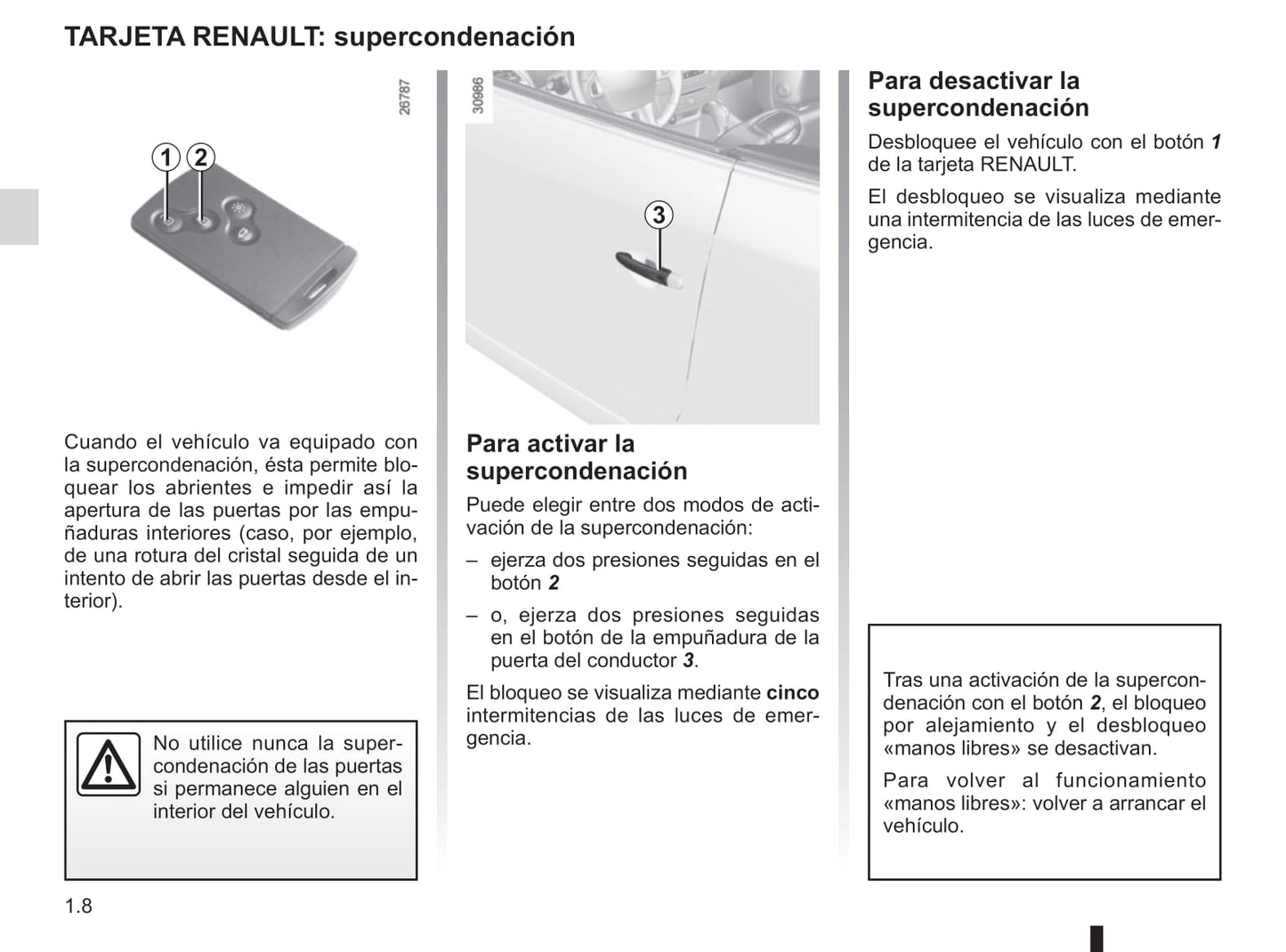 2015-2016 Renault Mégane Coupé Cabriolet/Mégane CC Owner's Manual | Spanish