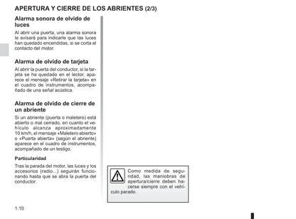 2015-2016 Renault Mégane Coupé Cabriolet/Mégane CC Owner's Manual | Spanish