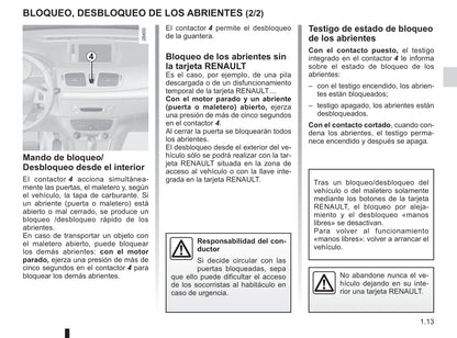 2015-2016 Renault Mégane Coupé Cabriolet/Mégane CC Owner's Manual | Spanish