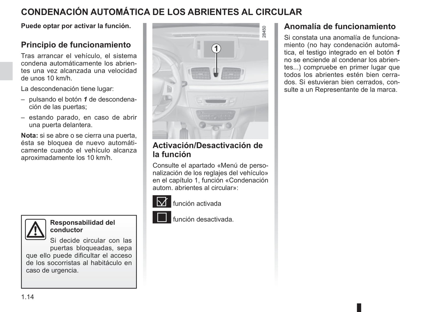 2015-2016 Renault Mégane Coupé Cabriolet/Mégane CC Owner's Manual | Spanish