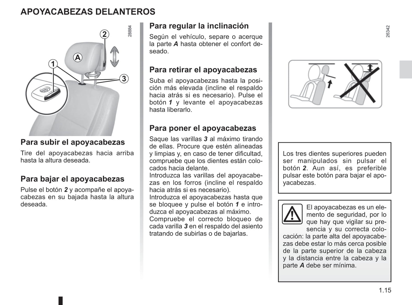 2015-2016 Renault Mégane Coupé Cabriolet/Mégane CC Owner's Manual | Spanish