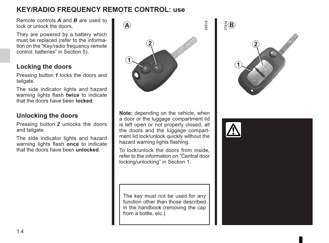 2012-2013 Renault Wind Owner's Manual | English