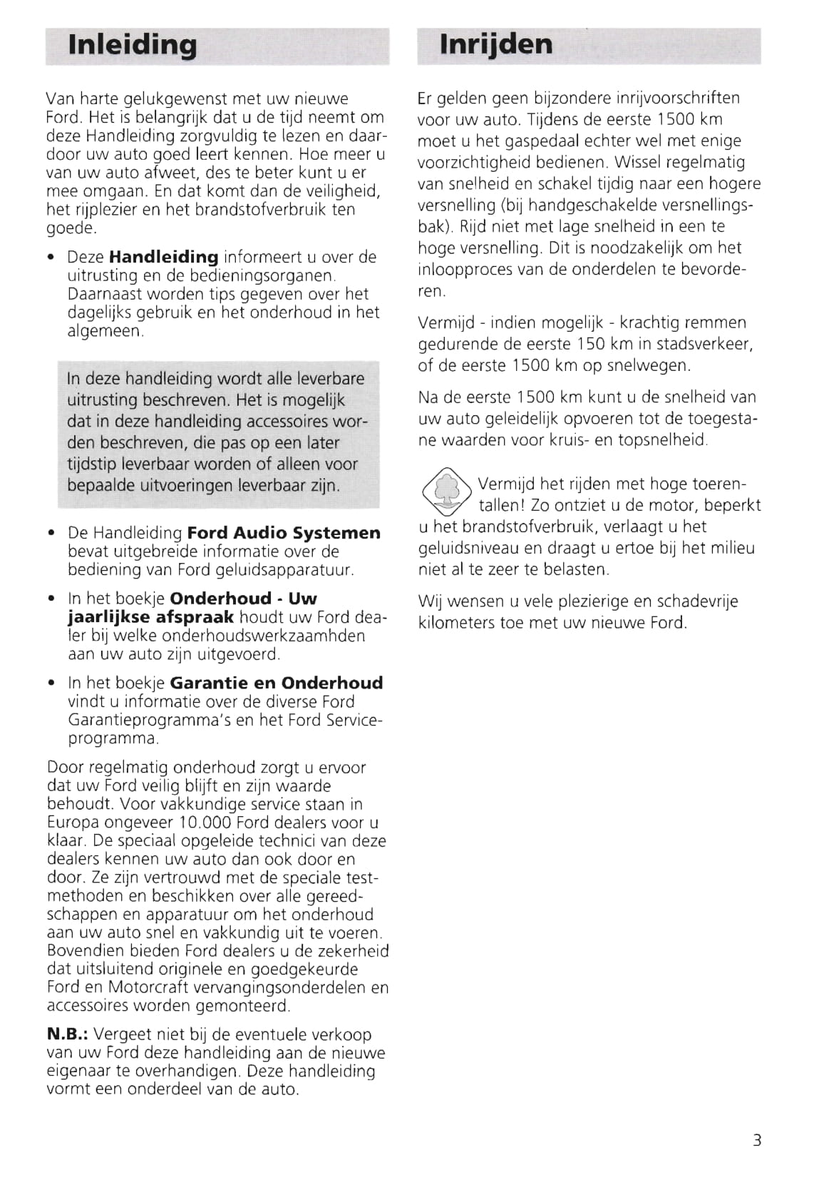 1995-2000 Ford Galaxy Gebruikershandleiding | Nederlands