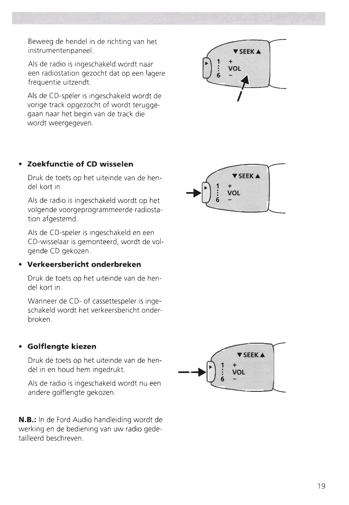 1995-2000 Ford Galaxy Gebruikershandleiding | Nederlands