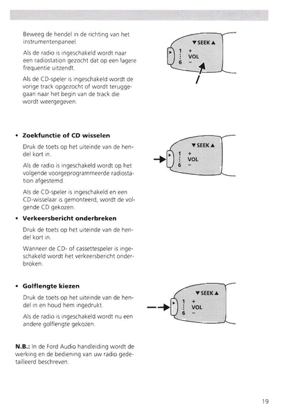 1995-2000 Ford Galaxy Gebruikershandleiding | Nederlands