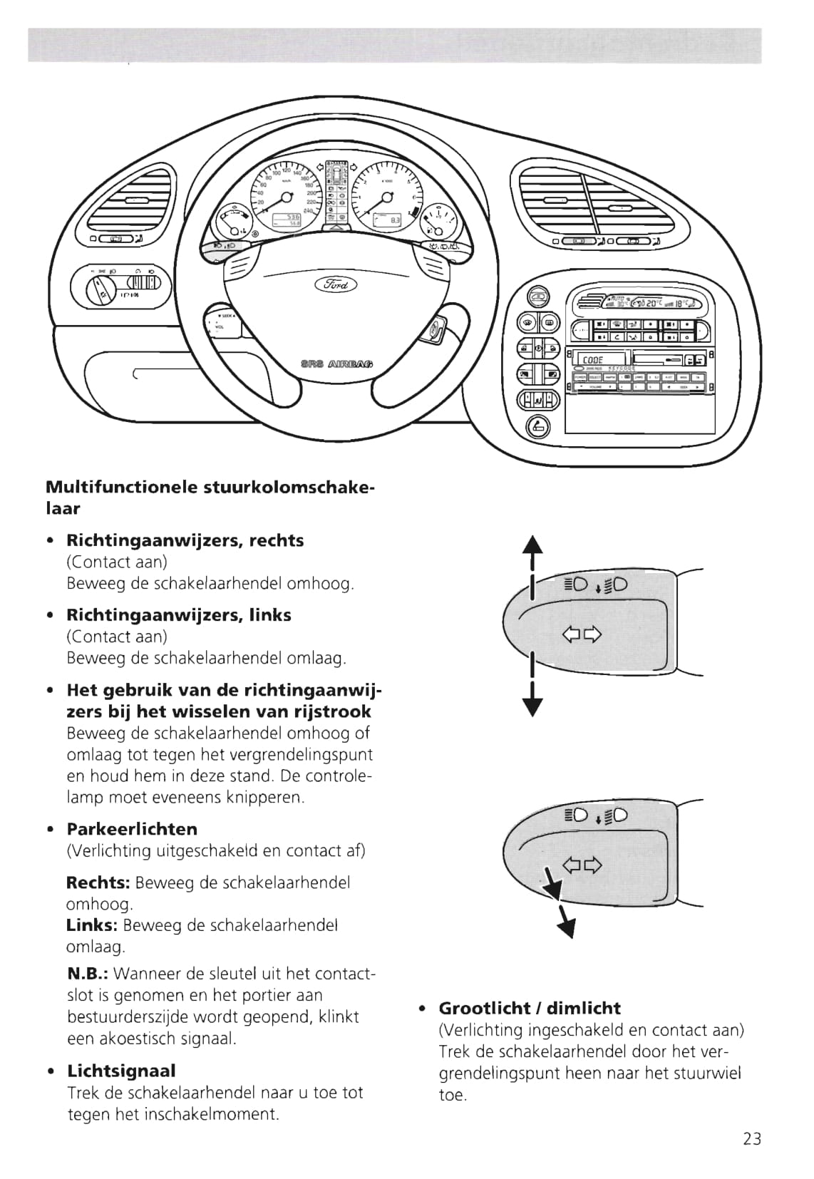 1995-2000 Ford Galaxy Gebruikershandleiding | Nederlands