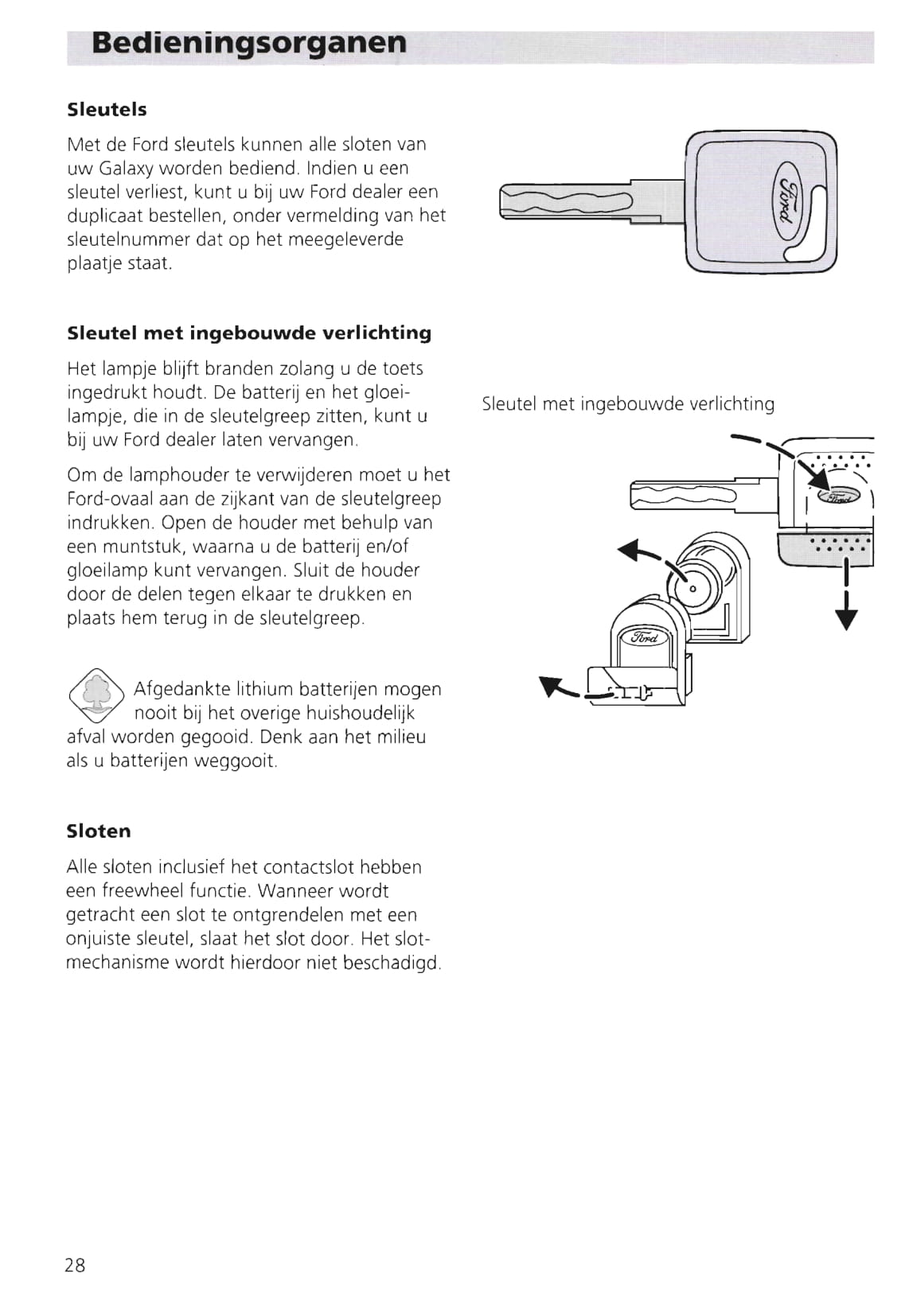 1995-2000 Ford Galaxy Gebruikershandleiding | Nederlands