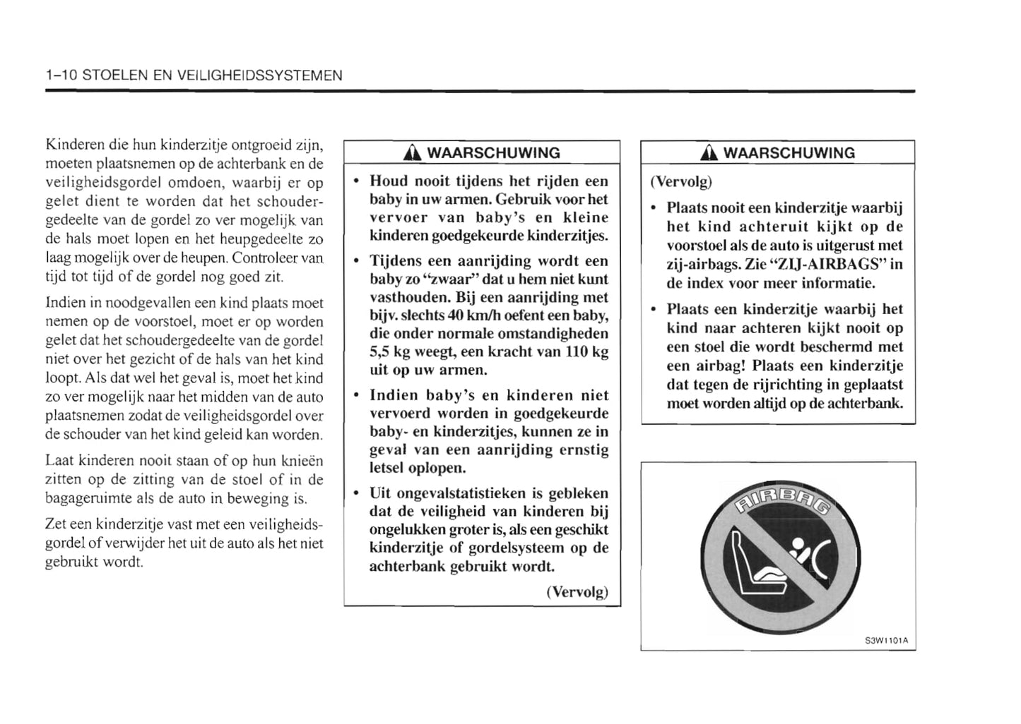 1999-2003 Daewoo Nubira Bedienungsanleitung | Niederländisch