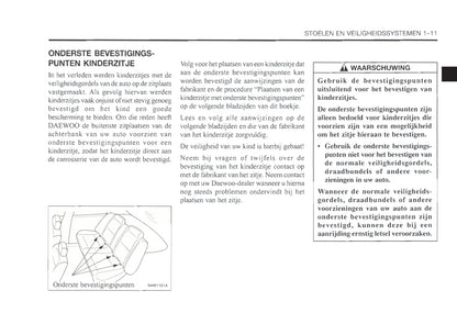 1999-2003 Daewoo Nubira Bedienungsanleitung | Niederländisch