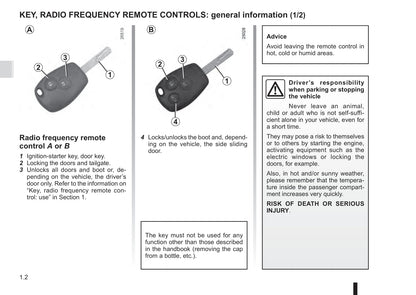 2015-2016 Renault Trafic Owner's Manual | English