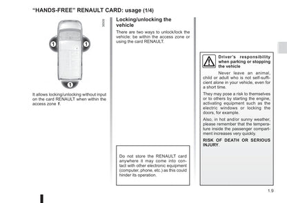 2015-2016 Renault Trafic Owner's Manual | English