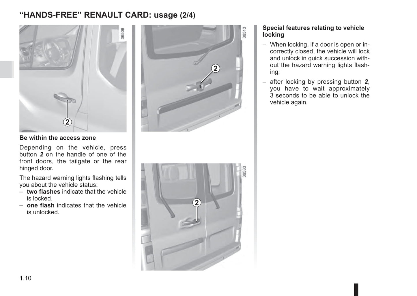 2015-2016 Renault Trafic Owner's Manual | English