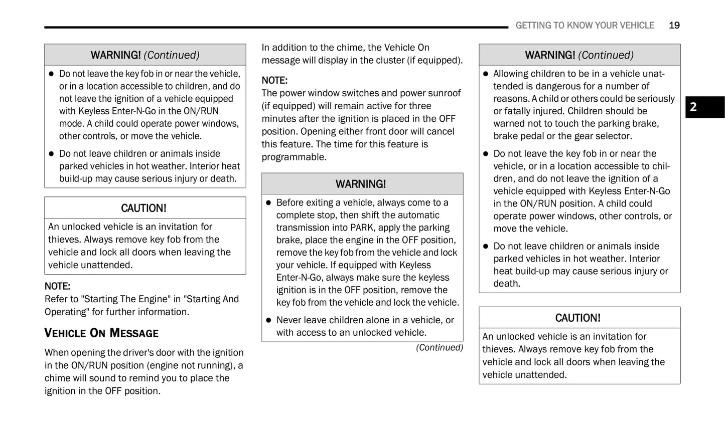 2020 Dodge Charger Owner's Manual | English