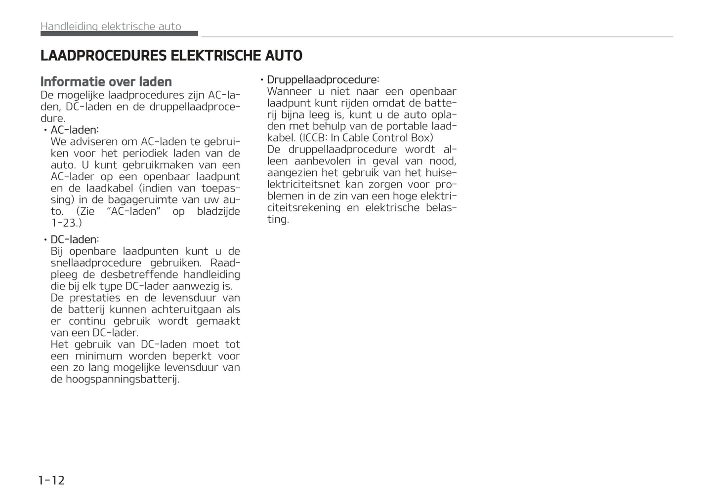 2021-2022 Kia e-Niro Owner's Manual | Dutch