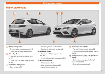 2019-2020 Seat Leon Owner's Manual | Polish