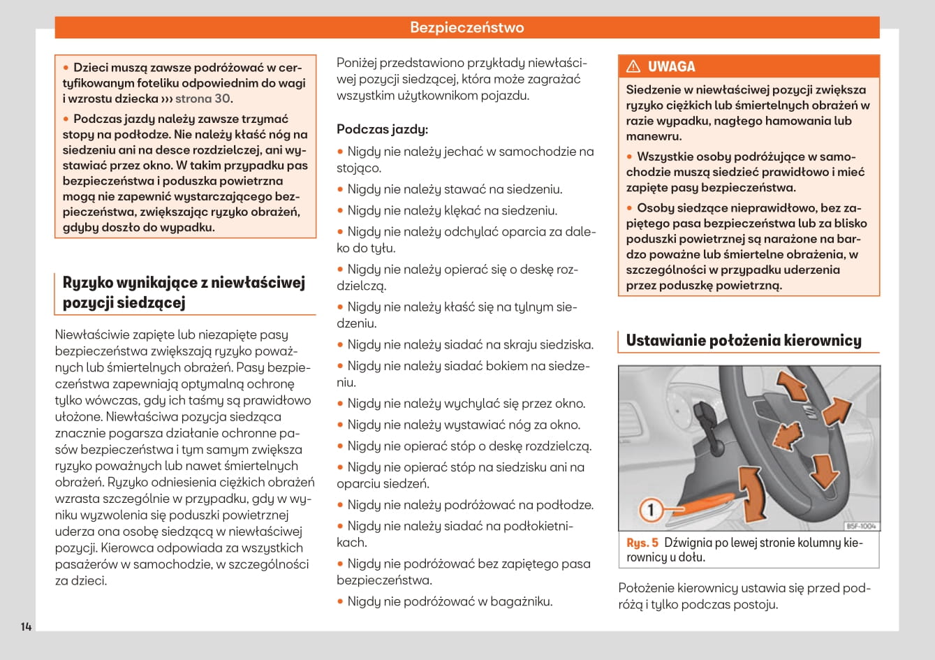 2019-2020 Seat Leon Owner's Manual | Polish