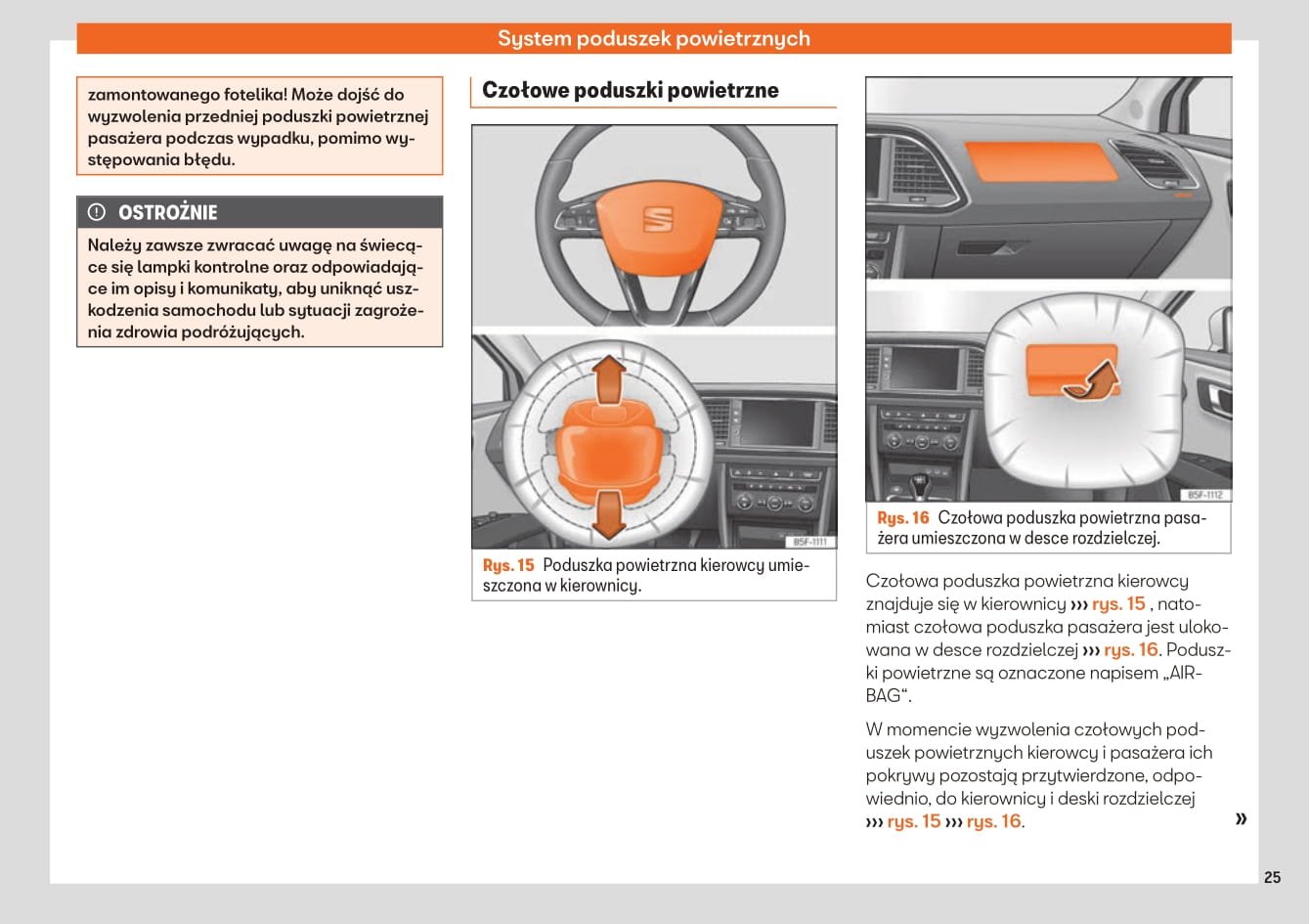 2019-2020 Seat Leon Owner's Manual | Polish