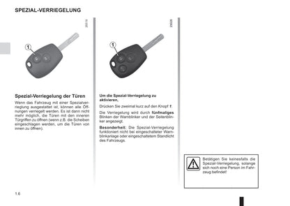 2016-2017 Renault Trafic Owner's Manual | German