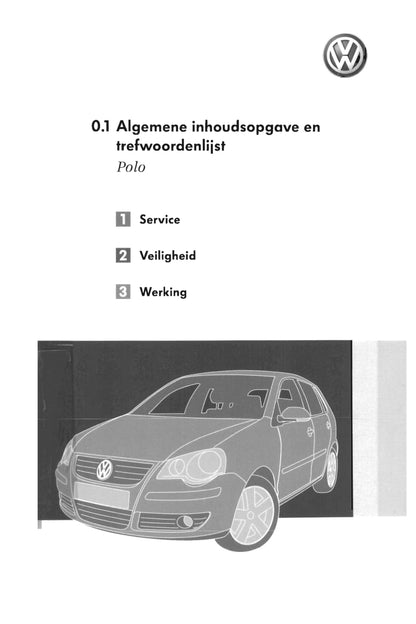 2005-2009 Volkswagen Polo Gebruikershandleiding | Nederlands